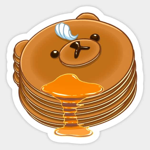 Bear Pancakes Sticker by SassyTiger